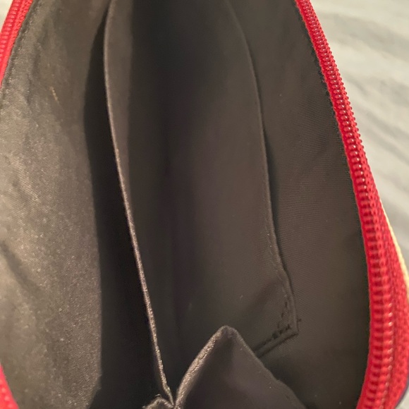 Gently Used Fossil Eliza Blue Stripe Wristlet - Picture 4 of 6